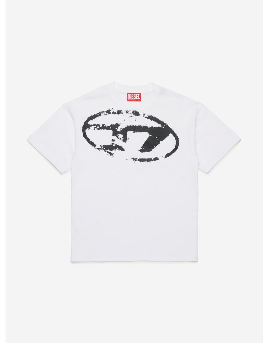 Boys' White Oval D T-Shirt