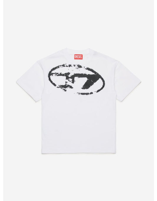 Boys' White Oval D T-Shirt