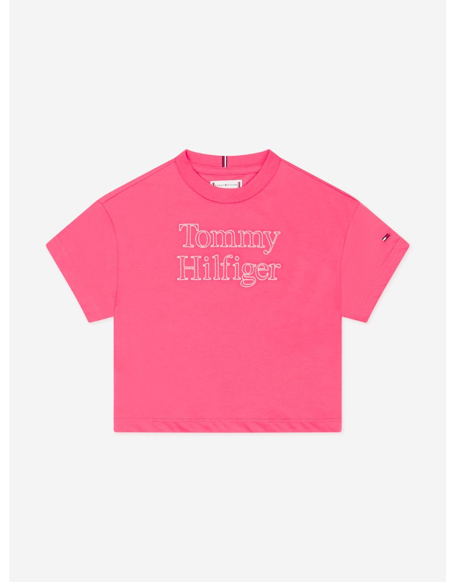 Camiseta para niña Logo Stitch en rosa