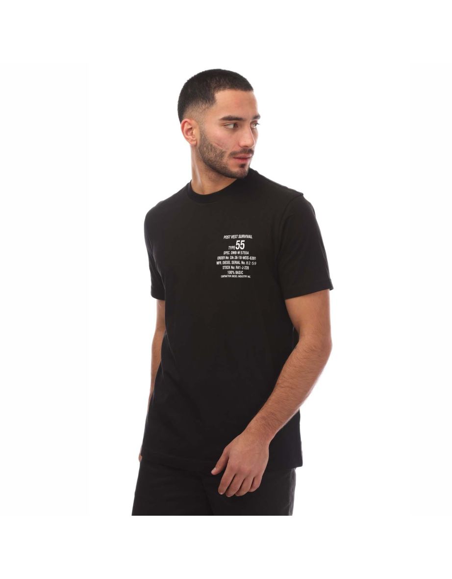 Camiseta Diesel T-Just Negra Hombre