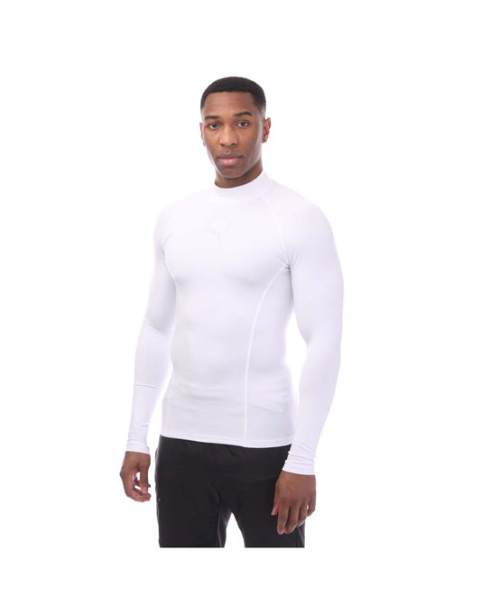 Camisa masculina de manga longa Puma LIGA Baselayer Warm em branco
