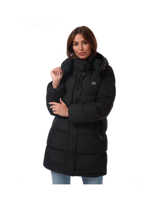 Piumino Levi's Quinn da donna di media lunghezza in nero