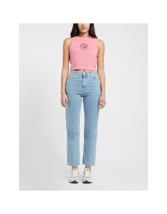 Jeans Tommy Hilfiger Julie da donna a gamba tesa in blu