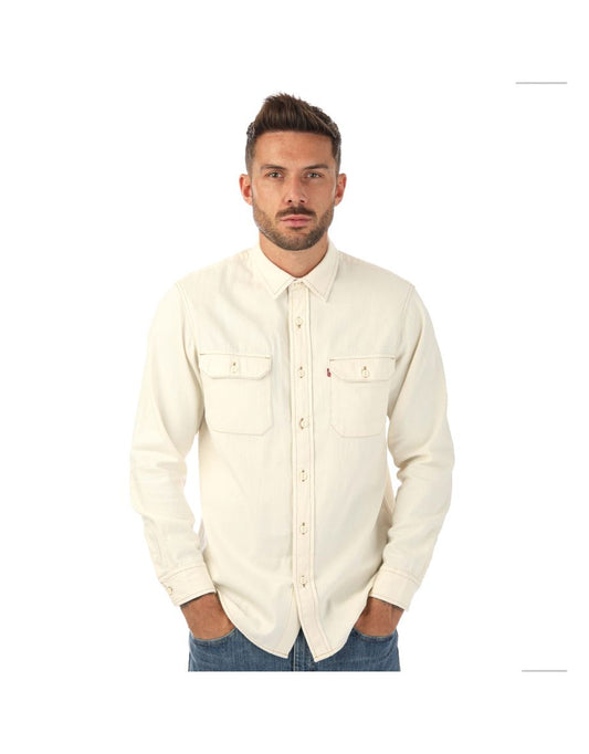 Camisa Levi's Classic Worker Crema para Hombre