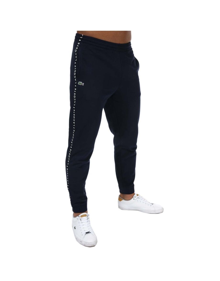 Pantaloni Lacoste Tape Jogger da uomo in blu
