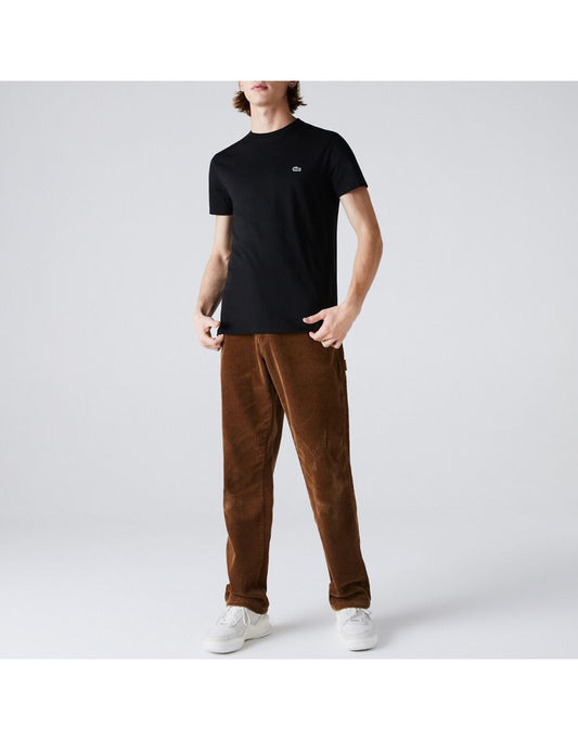 Jersey Cotton Crew Neck T-Shirt with Embroidered Logo