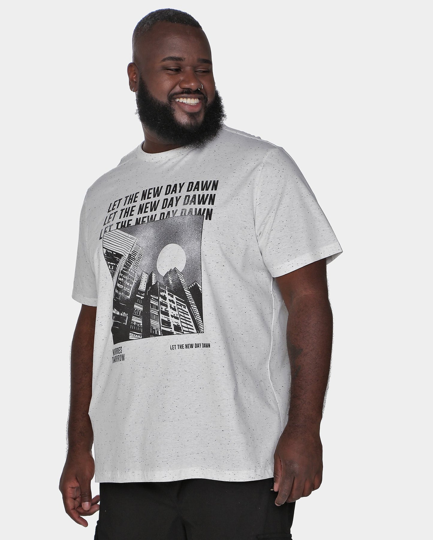 Men's Plus Size Short Sleeve T-Shirt New Day White Allman By Riachuelo