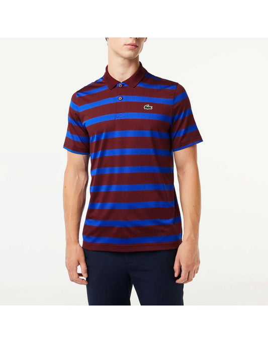 Camisa polo masculina Lacoste Recycled Fiber Anti-UV para golfe