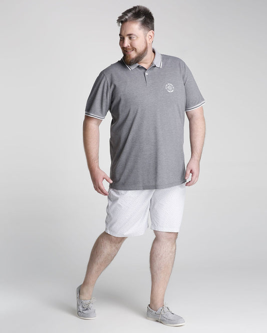 Bermudas estampadas plus size - Branco