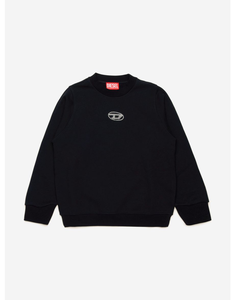 Sudadera Diesel Logo Slemby Niña - Negra