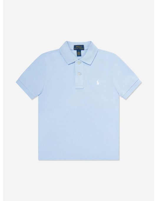 Boys' Blue Logo Polo Shirt