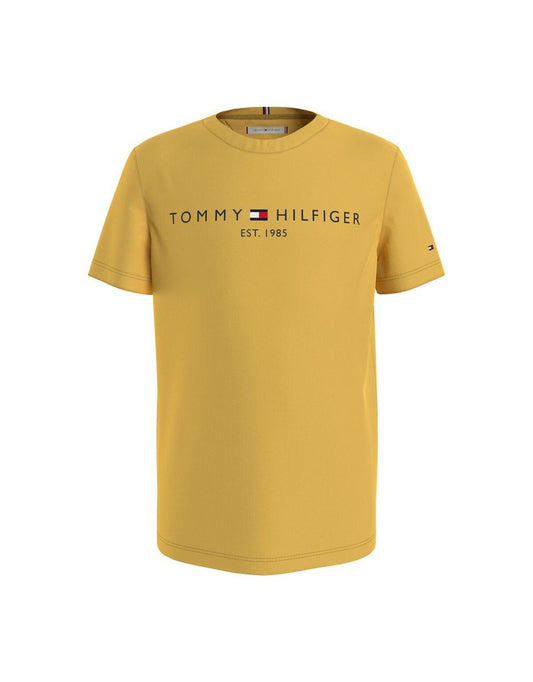Camiseta de algodón orgánico con logotipo para 10-16 años