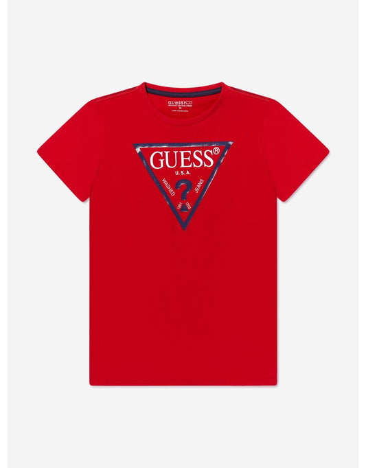 Maglietta con stampa logo da ragazzo