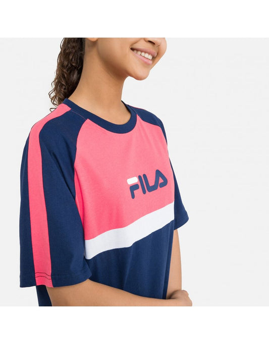 Cotton Dress with Logo Print