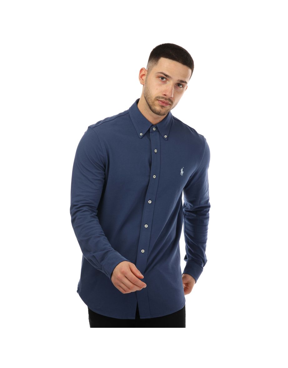 Camisa de algodón ligero Ralph Lauren Azul para hombre