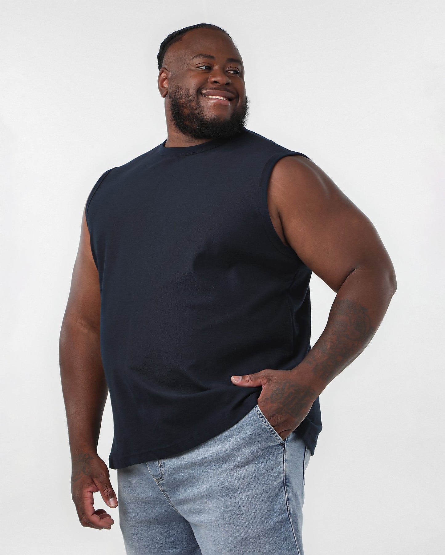 Camiseta azul plus size masculina Original Plus da Riachuelo