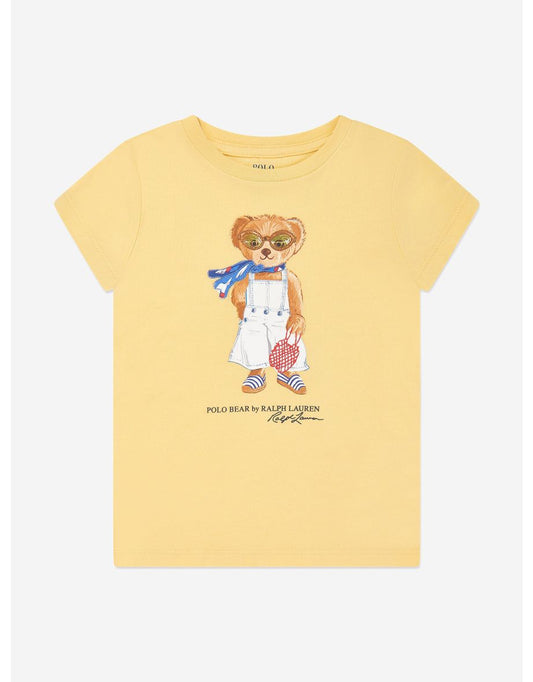 Camiseta Polo Oso Amarillo Niña