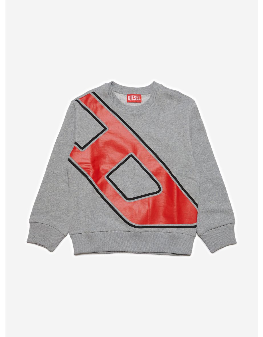 Sudadera gris con logo para niño