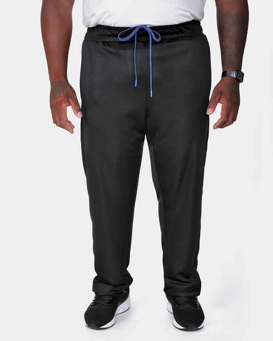 Men's Plus Size Black Sports Runner Pants with Elastic Waistband | Bodywork By Riachuelo