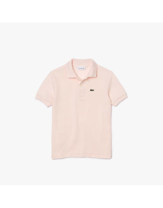 Lacoste Juniors Boy's Piqué Polo Shirt in Pink
