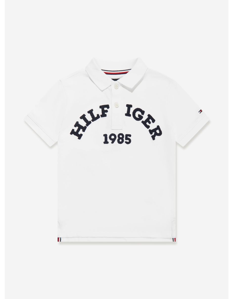 Boys Monotype 1985 Arch Polo Shirt - White