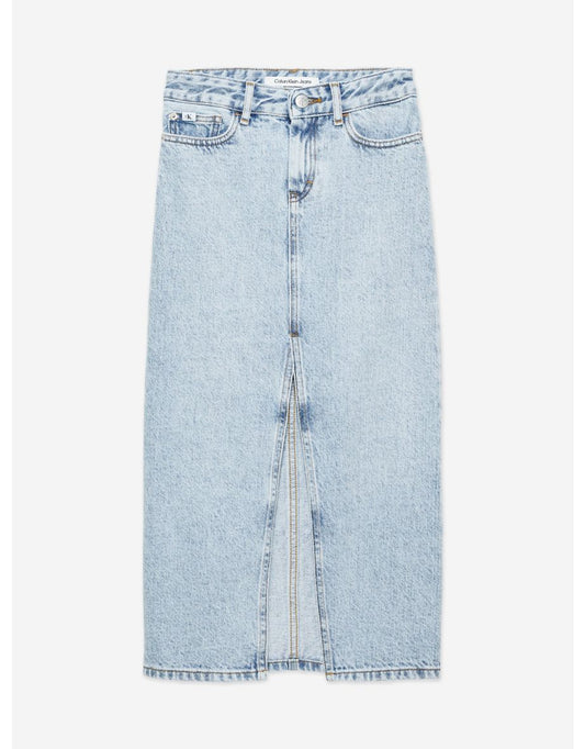 Maxi gonna di jeans blu per ragazze