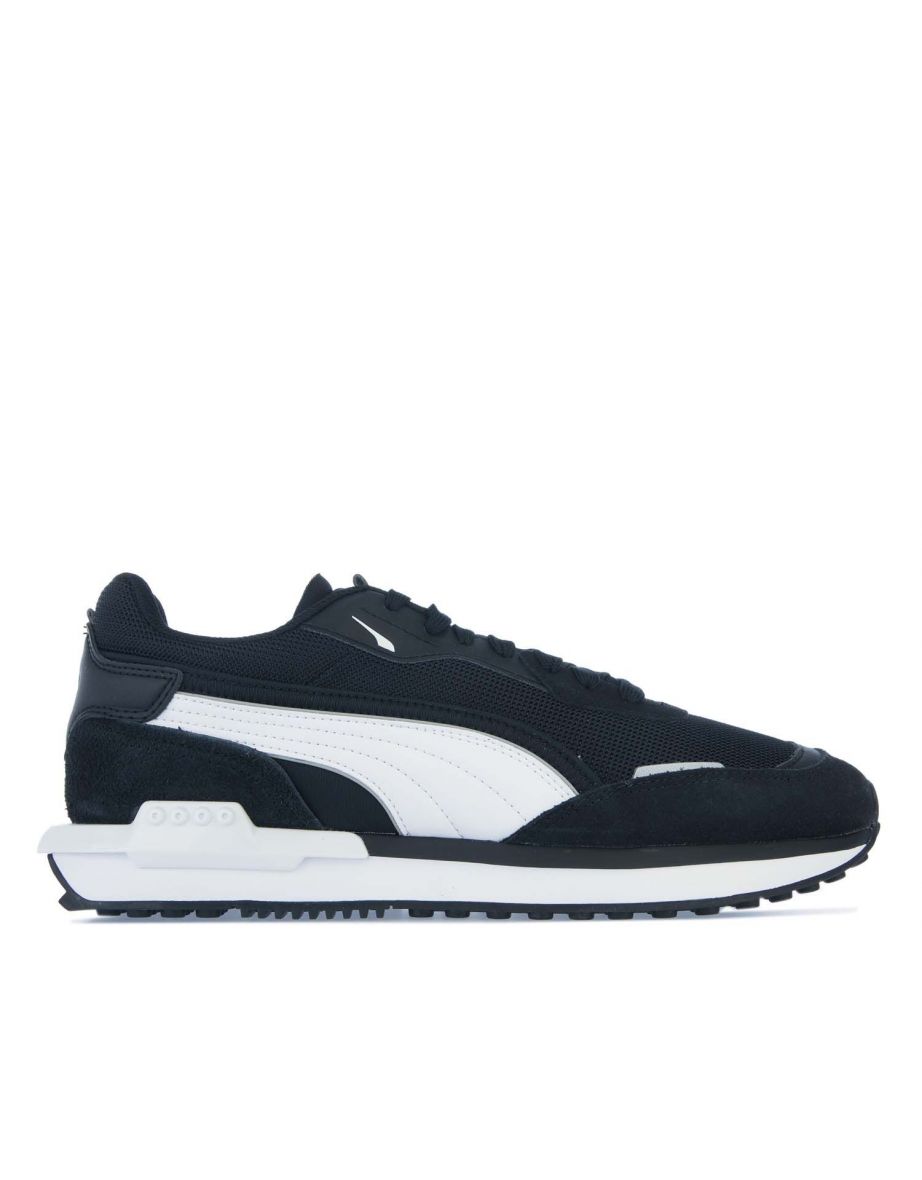 Zapatillas Hombre Puma City Rider Negro y Blanco