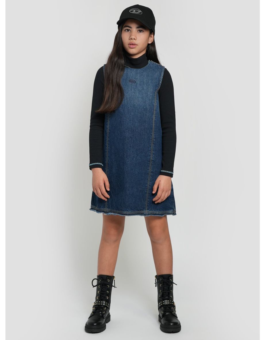 Diesel Girls Destar Blue Denim Dress