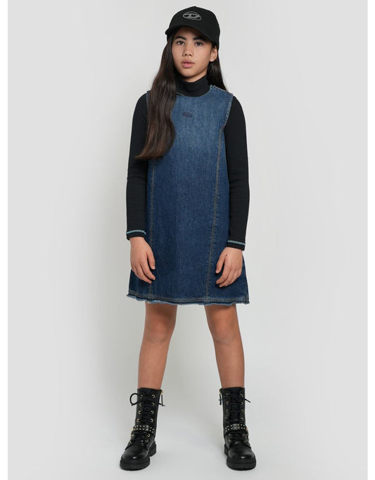 Diesel Girls Destar Blue Denim Dress