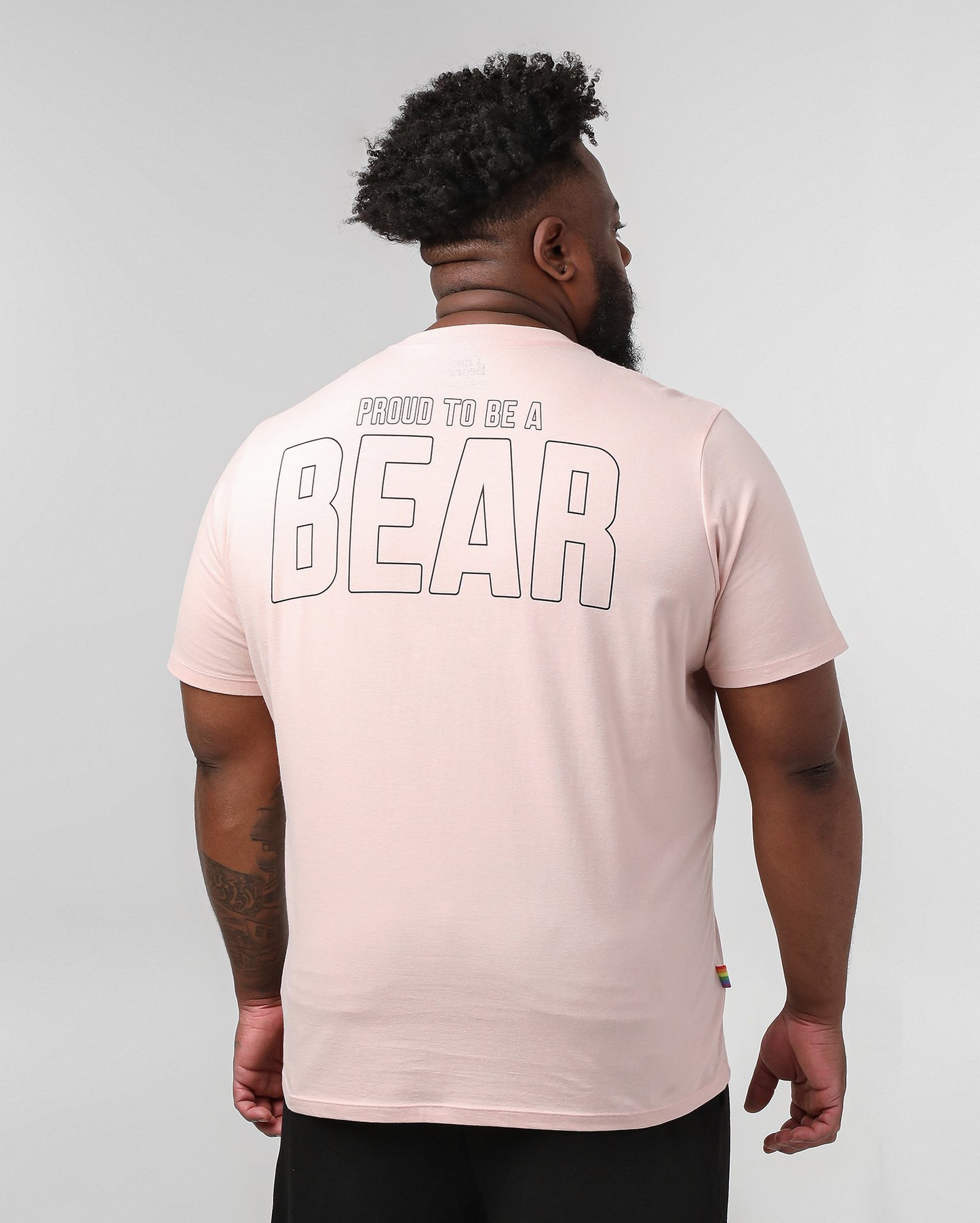 Camiseta masculina Plus Size Pink Bear | Care Bears