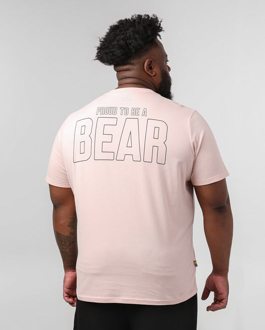 Camiseta masculina Plus Size Pink Bear | Care Bears