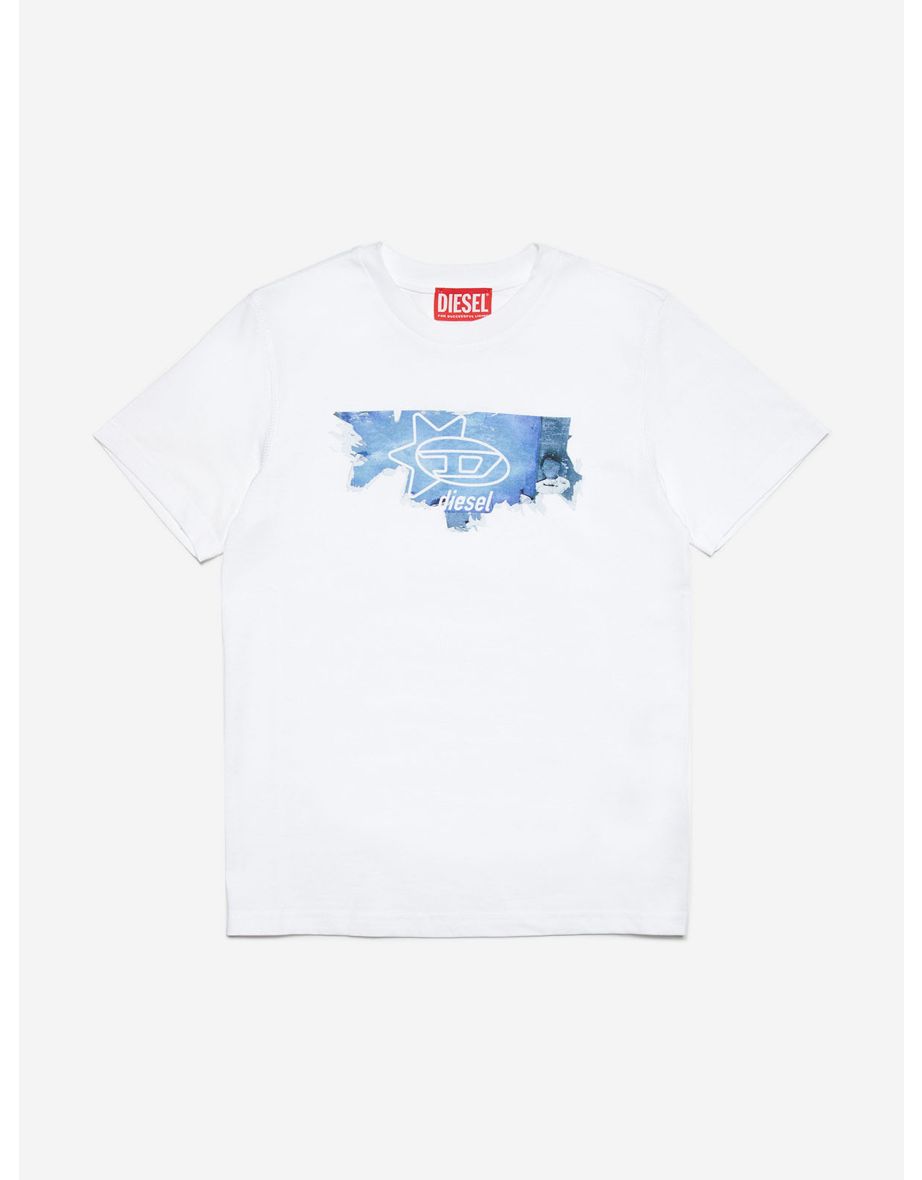 Boys' White Logo T-Shirt