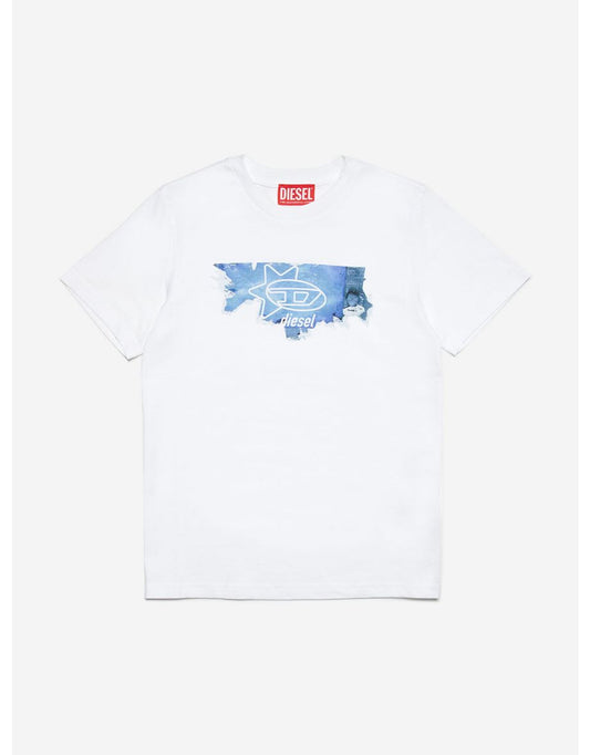 Boys' White Logo T-Shirt
