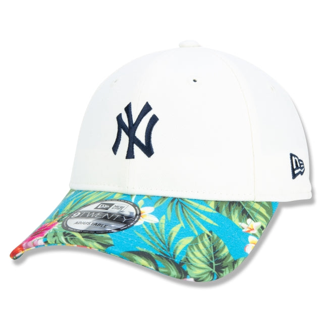 Berretto esclusivo New Era - 9TWENTY Strapback a tesa curva New York Yankees Hawaii Vibes Edizione Floreale