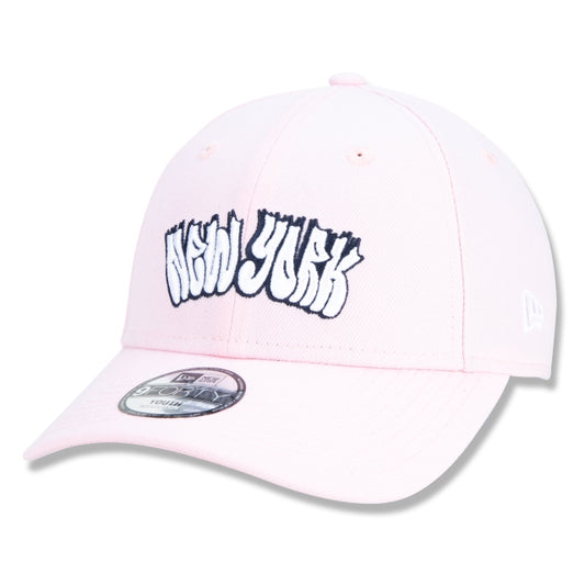 Cappello esclusivo New Era - Cappello da bambino 9FORTY Snapback a tesa curva New York Yankees Edizione Street Life