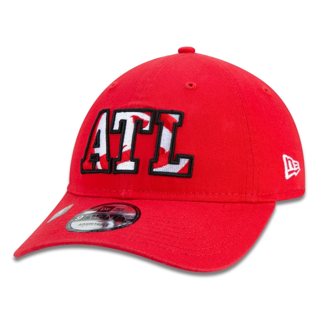 Gorra exclusiva New Era - 9TWENTY Atlanta Hawks NBA Authentic Draft Series Edición Roja