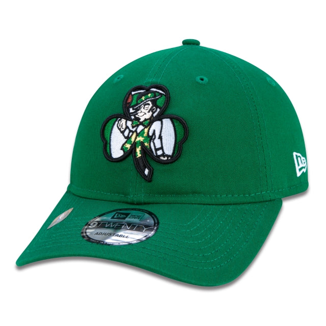 Gorra exclusiva New Era - 9TWENTY Boston Celtics NBA Authentic Draft Series Edición Verde