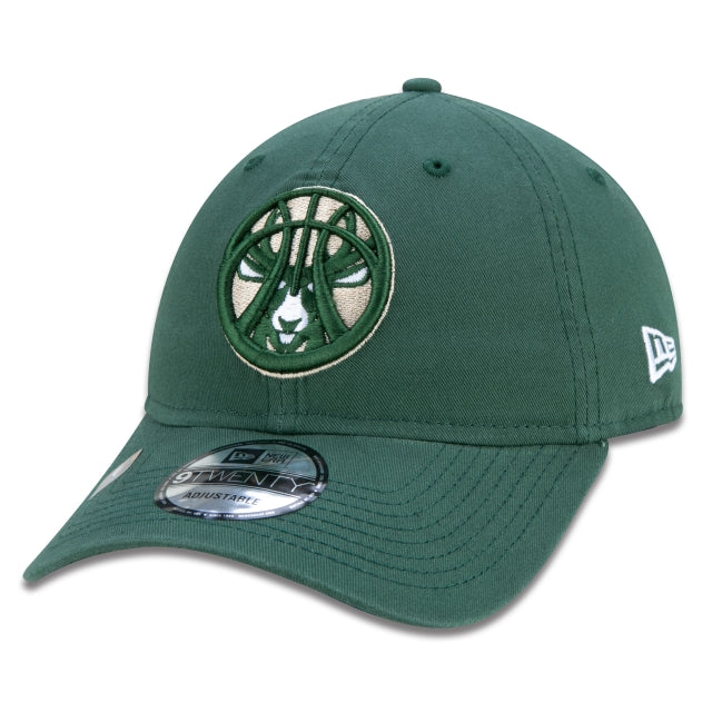 Gorra exclusiva New Era - 9TWENTY Milwaukee Bucks NBA Authentic Draft Series Edición Verde
