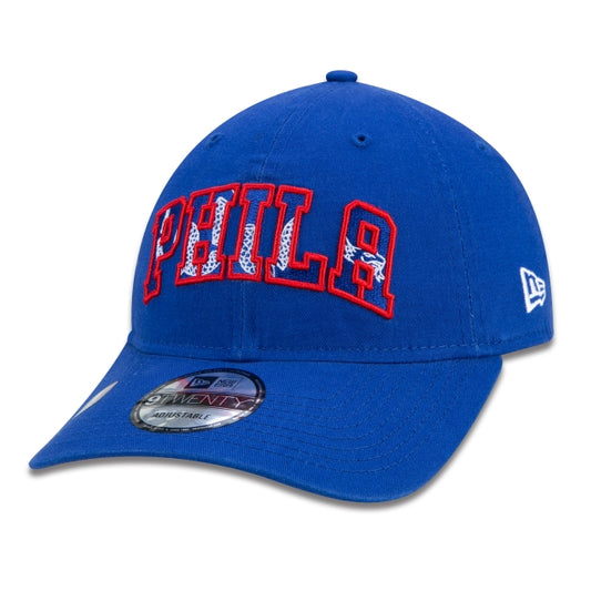 Cappellino esclusivo New Era - 9TWENTY Philadelphia 76ers NBA Authentic Draft Series Edizione Blu