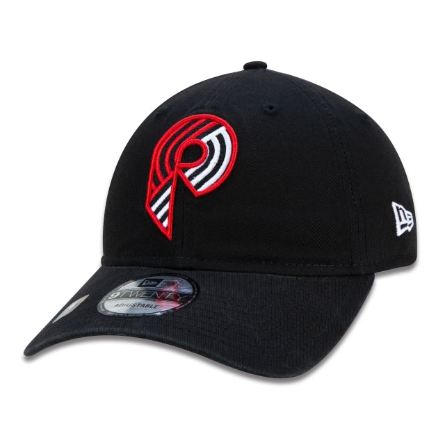 Gorra exclusiva New Era - 9TWENTY Portland Trailblazers NBA Authentic Draft Series Edición Negra