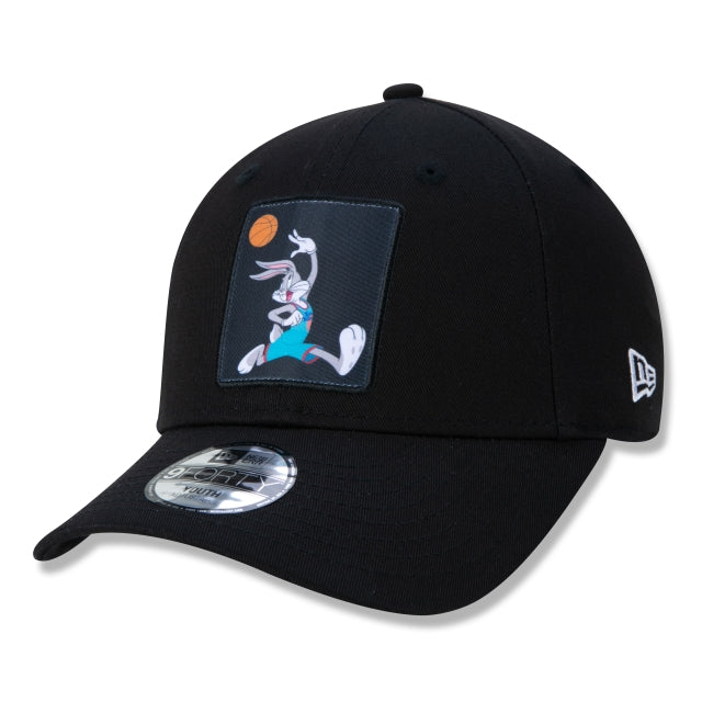 Berretto esclusivo New Era - Edizione da bambino 9FORTY Chicago Bulls Space Jam Bugs Bunny Nero a tesa curva