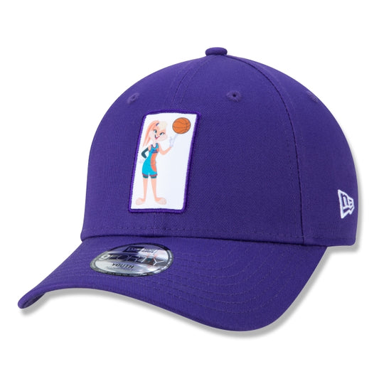 Cappellino esclusivo New Era - Edizione da bambino 9FORTY Los Angeles Lakers Space Jam Lola Bunny Purple a tesa curva