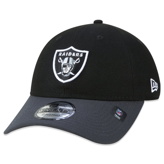 Berretto esclusivo New Era - 9TWENTY Strapback a tesa curva NFL Las Vegas Raiders Edizione stile calcio