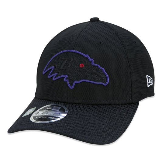 Berretto esclusivo New Era - 9FORTY Baltimore Ravens Sideline Cold Weather Curved Brim Black Edition