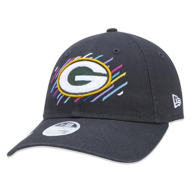 Berretto New Era Exclusive - Donna 9TWENTY Green Bay Packers Crucial Catch Tesa curva Edizione Nera
