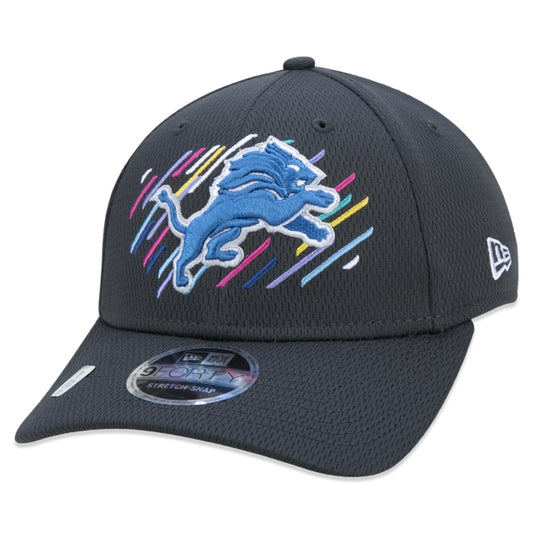Berretto esclusivo New Era - 9FORTY Stretch Snap Detroit Lions Crucial Catch a tesa curva Edizione Nera