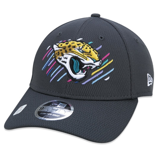 Berretto esclusivo New Era - 9FORTY Stretch Snap Jacksonville Jaguars Crucial Catch Tesa curva Edizione Nera
