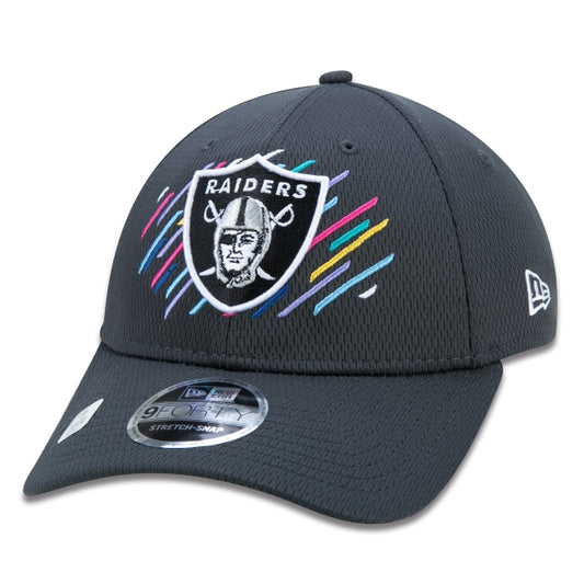 Berretto esclusivo New Era - 9FORTY Stretch Snap Las Vegas Raiders Crucial Catch Tesa curva Edizione Nera