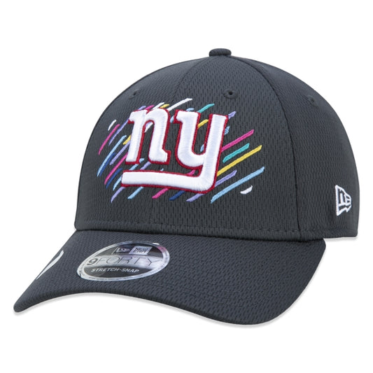 Berretto esclusivo New Era - 9FORTY Stretch Snap New York Giants Crucial Catch Tesa curva Edizione Nera