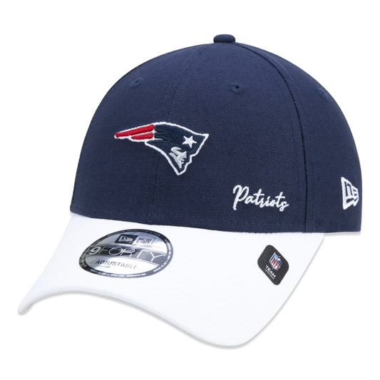 Berretto esclusivo New Era - 9FORTY Strapback a tesa curva New England Patriots Core Signature Edition